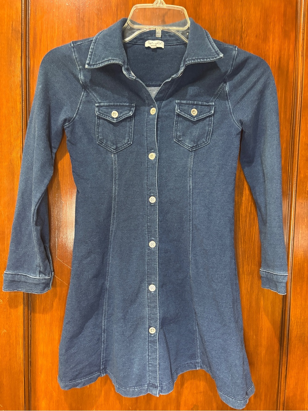 Splendid girls size 7/8 Dark Indigo Denim style Dress Jacket